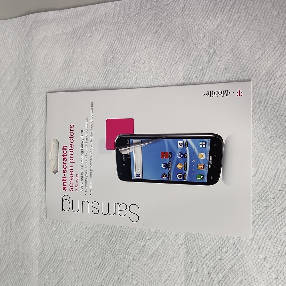 🌴T*Mobile Samsung Anti-Scratch Screen Protector 1 Sheet for Galaxy S2